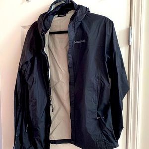 Men’s Medium black Marmot Rain Jacket
